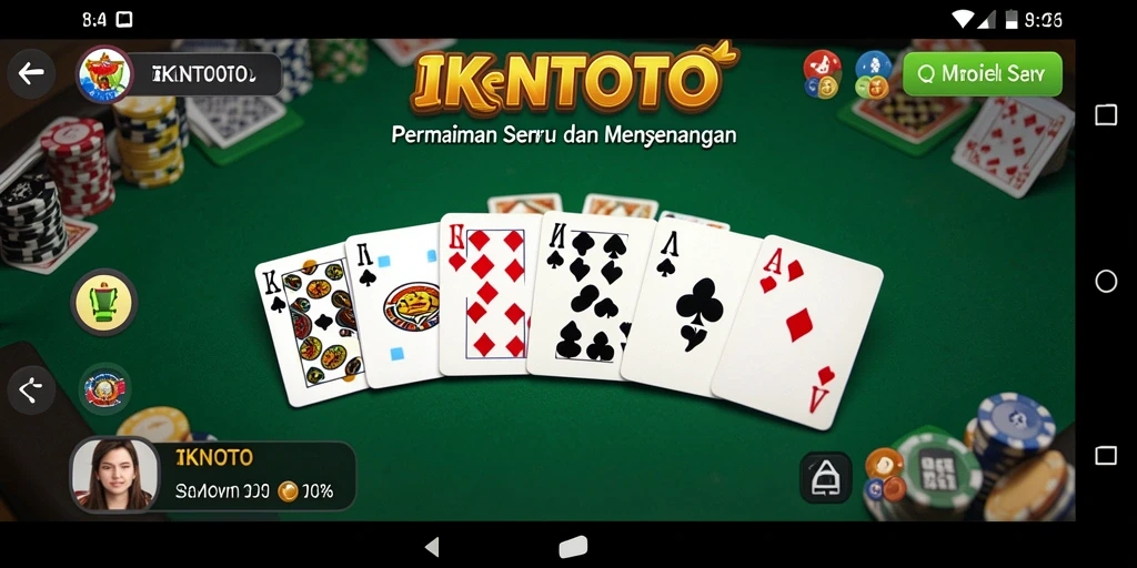 Tampilan gameplay seru dari IKNTOTO dalam permainan Domino.