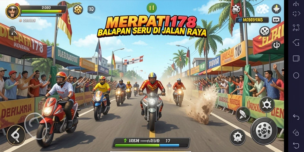 Gameplay balapan MERPATI178 dengan grafik yang menawan.