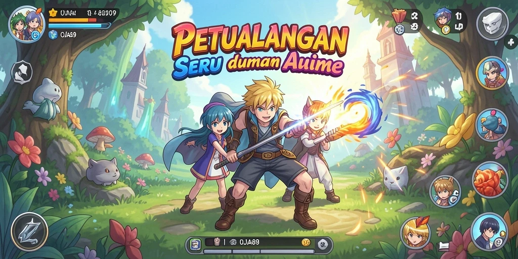 Gameplay OJA89 menampilkan karakter anime yang mengesankan.