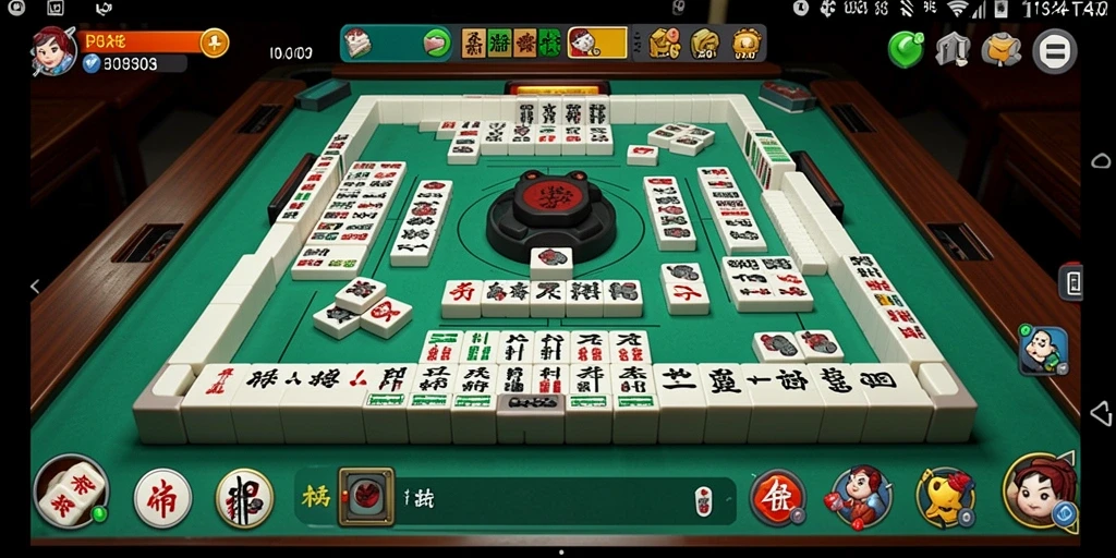 Tangkapan layar gameplay PUSAT303 yang menunjukkan aksi seru permainan Mahjong.