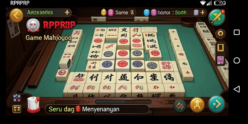 Tampilan gameplay Mahjong yang memukau di RPRPRP.