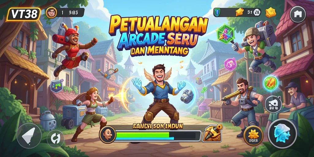 Tangkapan layar dari gameplay VT38 menampilkan aksi seru dan grafis menawan.