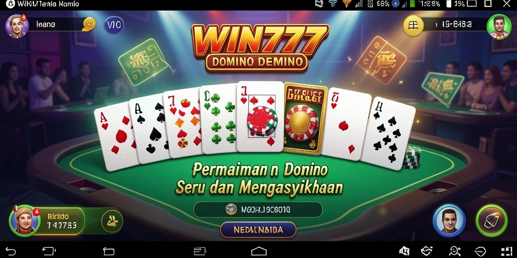 Screenshot gameplay WIN777 yang menunjukkan keseruan bermain Domino.