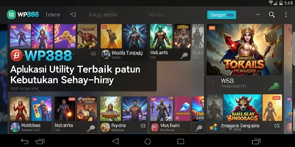 Tampilan antarmuka WP888 yang sederhana dan fungsional.