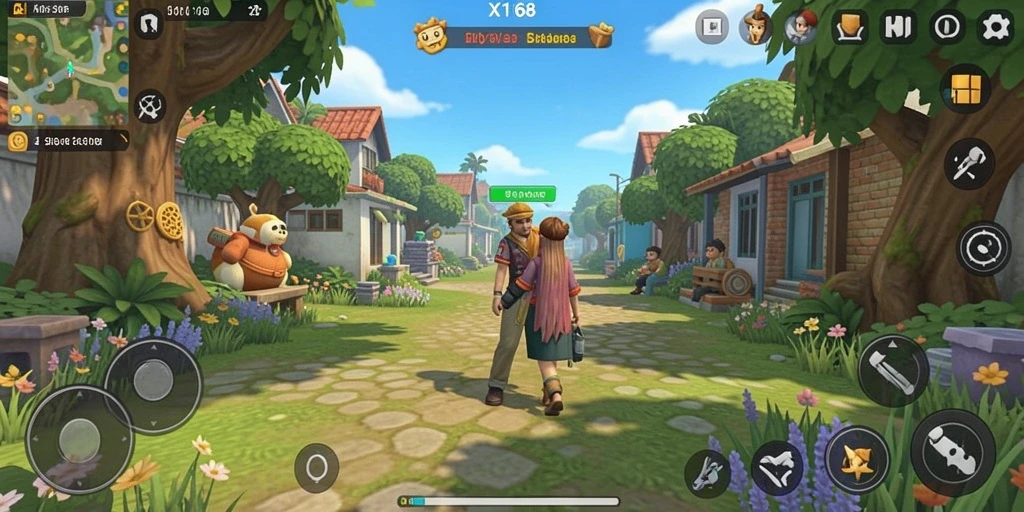 Tampilan gameplay X168 yang realistis dan interaktif.